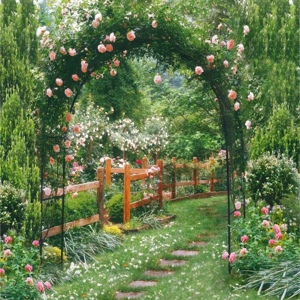 Heavy Duty Metal Outdoor Garden Archway Trellis