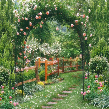 Heavy Duty Metal Outdoor Garden Archway Trellis