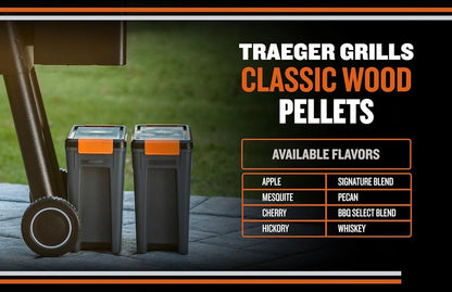Grill Pellet Storage Bin with Locking Lid, 22lb Capacity