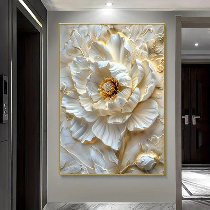 1pc modern abstract floral canvas art print