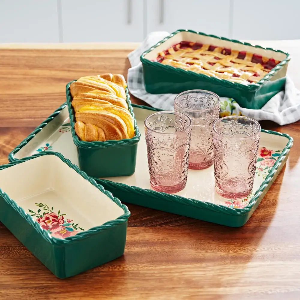 4-Piece Nesting Ceramic Bakeware Set