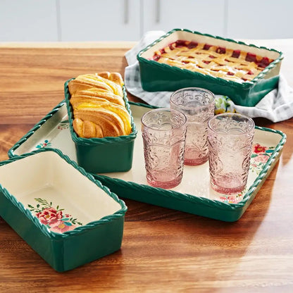 4-Piece Nesting Ceramic Bakeware Set