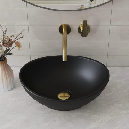 16" x 13" Oval White Ceramic Sink
