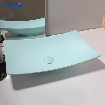 Bathroom Vessel Stone Resin Above Counter Sink