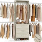 Closet Organizer with 3 Wooden Drawers