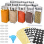 14-Peice Glass Spice Jar Set