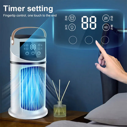 Water Cooling Fan Air Conditioner Adjustable Speeds