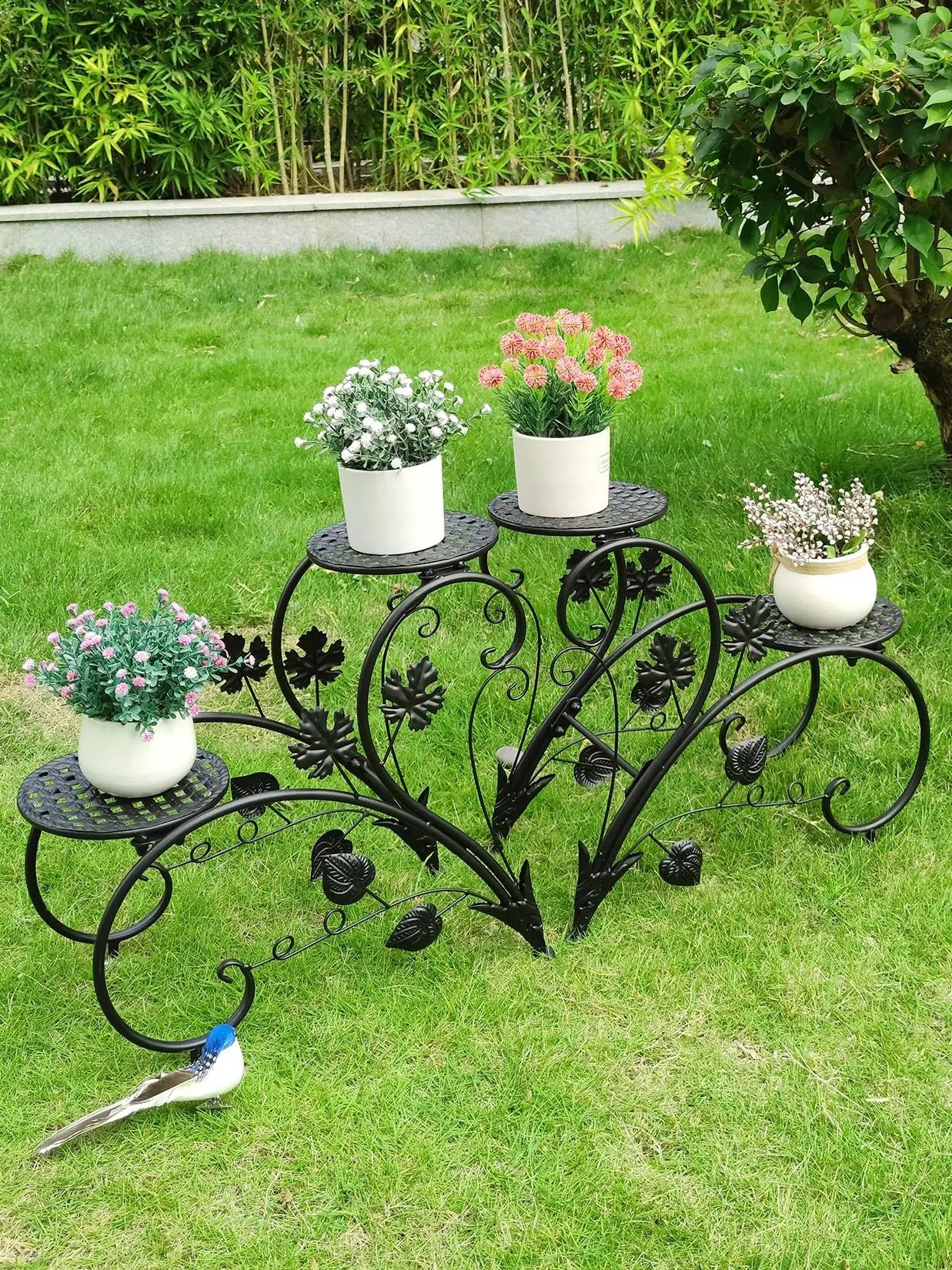 2PCS Rustproof Metal Plant Stand