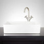 20" Fireclay Vessel Bathroom Sink - White