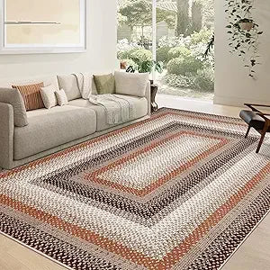 8x10 Braided Non Slip Area Rug