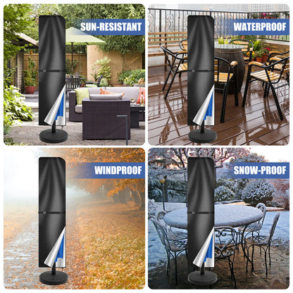 Waterproof 210D Umbrella Cover with Zip Closure