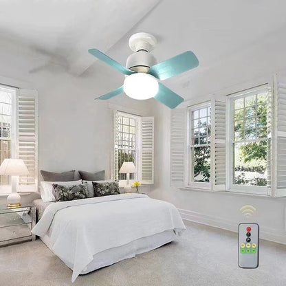 Socket Ceiling Fan Light with Remote Control Dimmable
