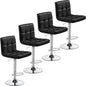 Set of 2 Adjustable PU Leather Swivel Barstools