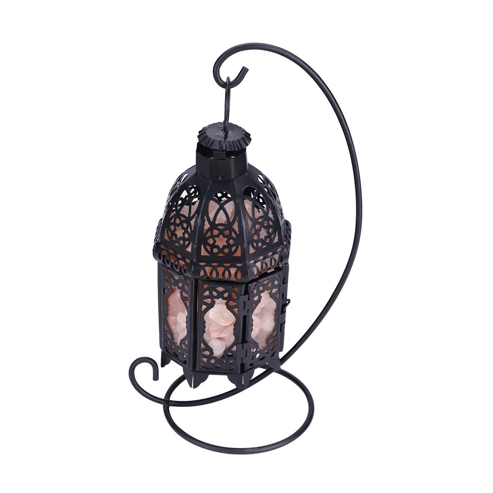 Rock Salt Vintage Iron Frame Lamp, Air Purifier