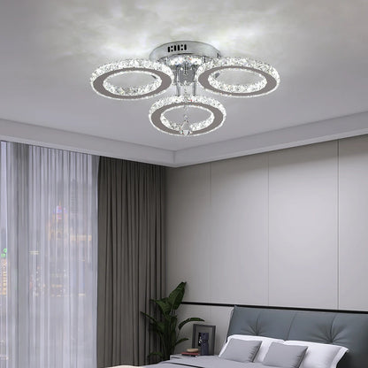 Crystal Led Ceiling Lamp With Remote Control