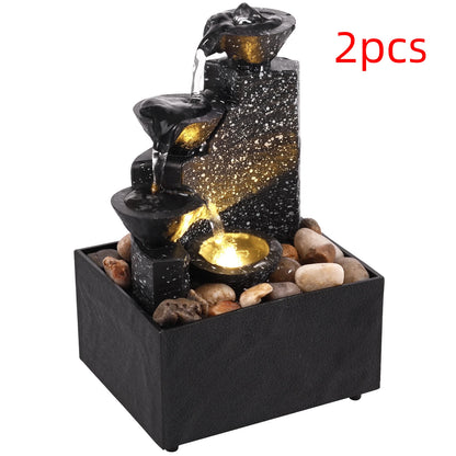 Art waterfall fountain desktop beautiful decoration