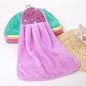 4pcs Coral Velvet Bathroom Hanging Soft Hand Towel