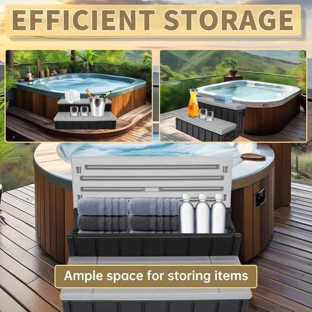 Spa / Hot Tub / Pool Nonslip Step with Storage
