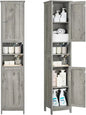 67" H Tall Narrow Bathroom Cabinet with Adjustable Shelves