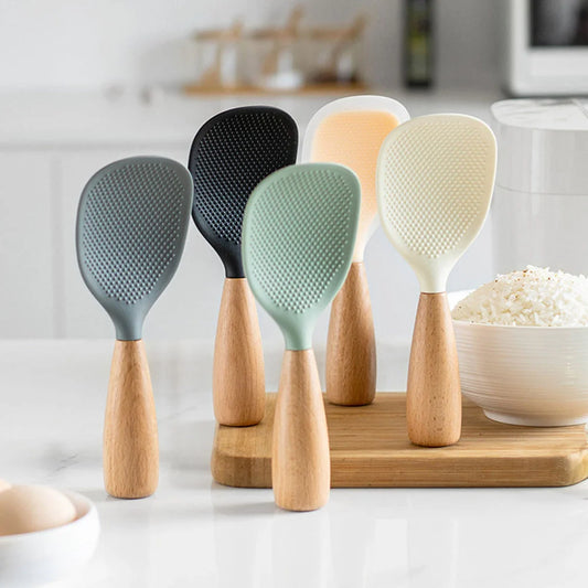 1Pcs Silicone Non-Stick Cooking Spoon