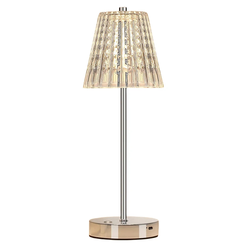 Classic Portable Acrylic Romantic Nightstand Lamp