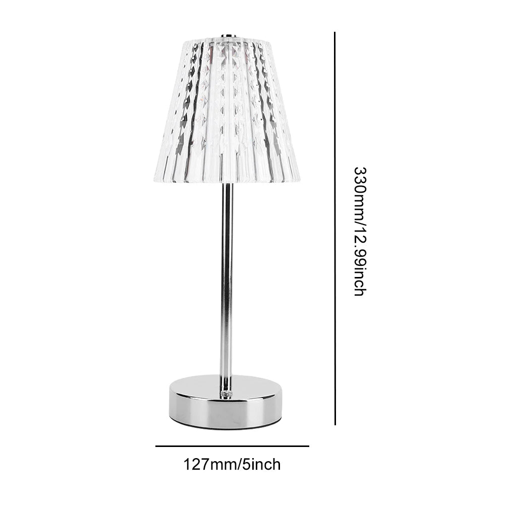 Classic Portable Acrylic Romantic Nightstand Lamp