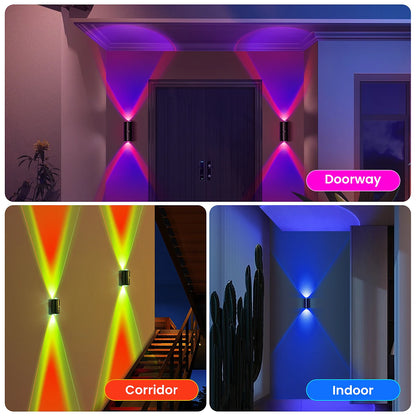 LED Motion Sensor Wall Sconce Lights, 3 Modes