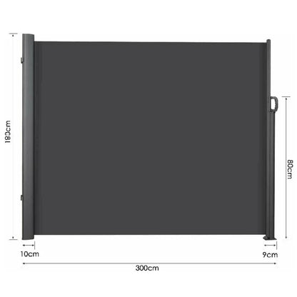 Retractable Outdoor Water Repellent Side Awning