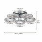 Crystal Led Ceiling Lamp With Remote Control