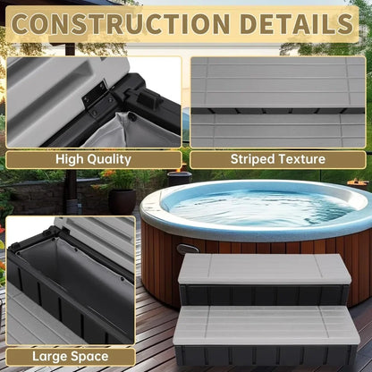 Spa / Hot Tub / Pool Nonslip Step with Storage