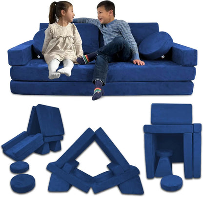 Modular Kids Play Couch Convertible Foam & Floor Cushion