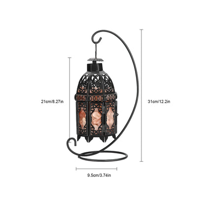 Rock Salt Vintage Iron Frame Lamp, Air Purifier