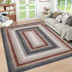 8x10 Braided Non Slip Area Rug