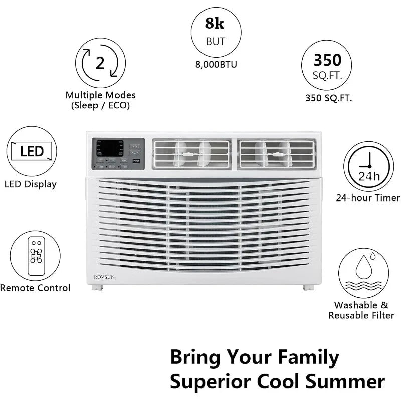 8000 BTU Air Conditioner Window Unit