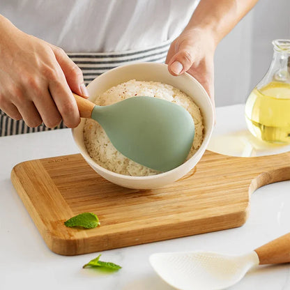 1Pcs Silicone Non-Stick Cooking Spoon