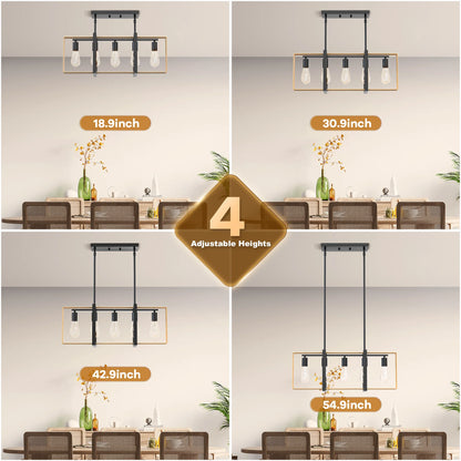 5 Light Celling Farmhouse Light Fixture