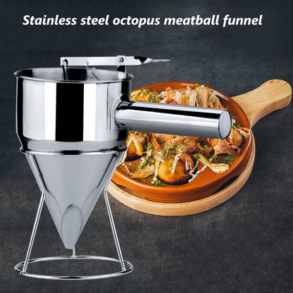 Stainless Steel Batter Funnel Dispenser