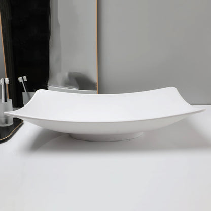 Bathroom Vessel Stone Resin Above Counter Sink