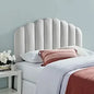Channel Tufted Velvet Upholstered Full/Queen Headboard