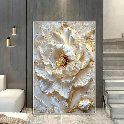 1pc modern abstract floral canvas art print
