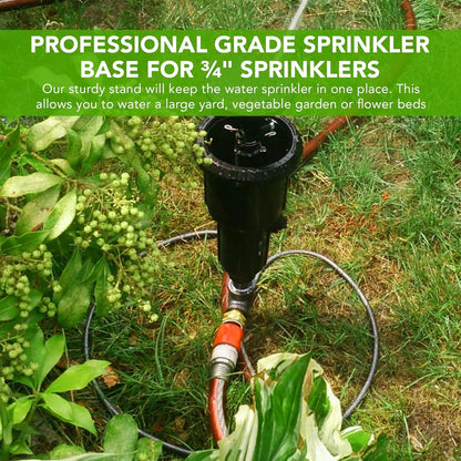 Lawn Sprinkler Stand - IRB-14 - Premium Garden Tools for Lawn Care - Yard Sprinkler Base Fits 3/4-Inch Sprinkler Heads 2 Pack