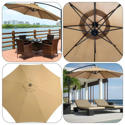 10Ft Offset Umbrella Beach Fabric Sunshade