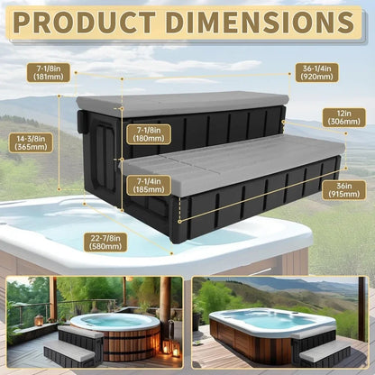 Spa / Hot Tub / Pool Nonslip Step with Storage