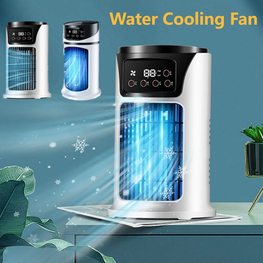Water Cooling Fan Air Conditioner Adjustable Speeds