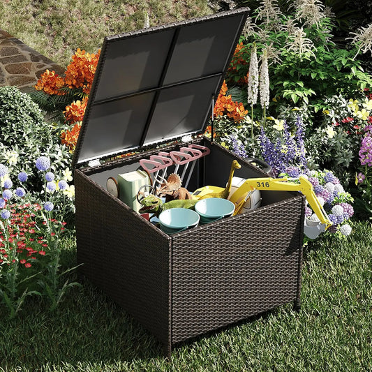 80 Gallon Outdoor Deck Box With Lockable Lid