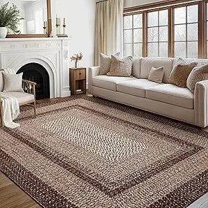 8x10 Braided Non Slip Area Rug
