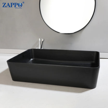 Bathroom Vessel Stone Resin Above Counter Sink