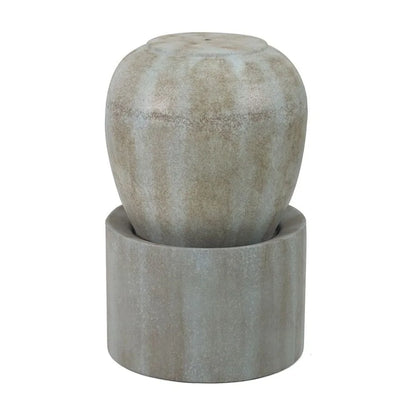 Outdoor Cement Fountain Antique Blue