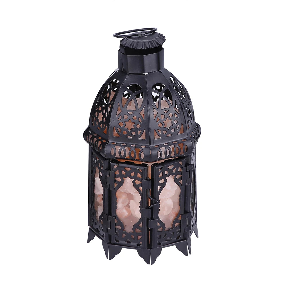 Rock Salt Vintage Iron Frame Lamp, Air Purifier