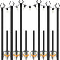 6 Pack 10 ft Heavy Duty Metal String Light Poles